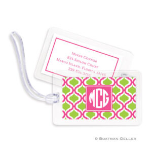 Luggage Tags - Kate Raspberry & Lime